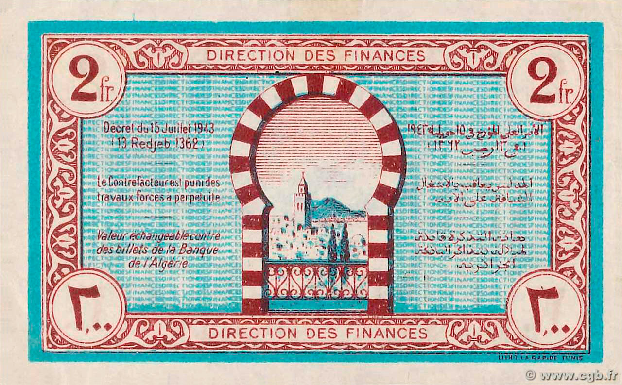 Valeur Piece 2 Francs 1943 Travail Famille Patrie