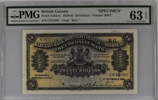 Barclays Bank -Dominion, Colonial and Overseas - The banknote