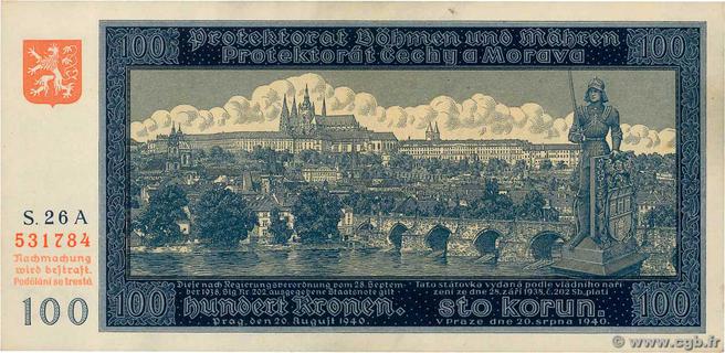 Les billets de banque de Bohême et Moravie Le catalogue Numizon