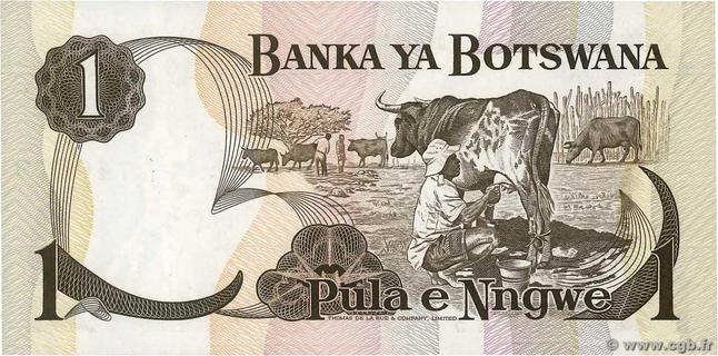 Botswana 1 pula type 1976 | Botswana - The banknote Numizon catalog