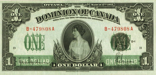 1917年 ONE DOLLAR  1 Dollar (United States Note - 