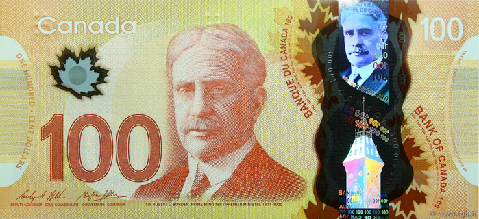 100 Dollars Type 2011 | Canada - The banknote Numizon catalog