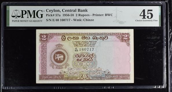 Ceylon's banknotes - The banknote Numizon catalog