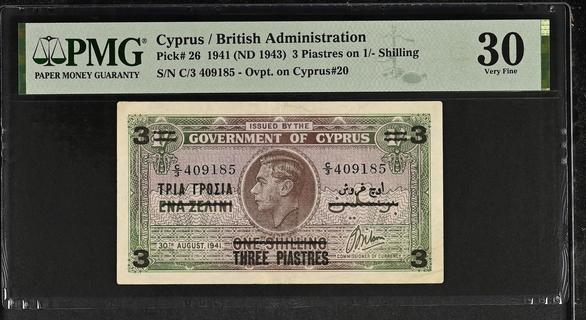 CHYPRE - 250 Mils - Billet de collection du monde