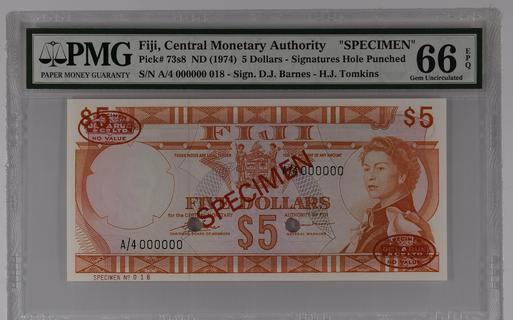 Fiji's banknotes - The banknote Numizon catalog