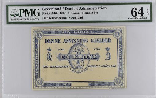 Greenland's banknotes - The banknote Numizon catalog