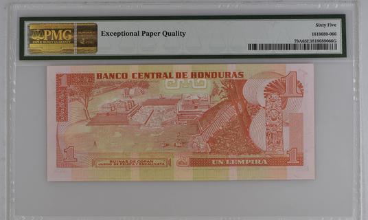 Honduras 1 Lempira type 1997 | Honduras - The banknote Numizon catalog