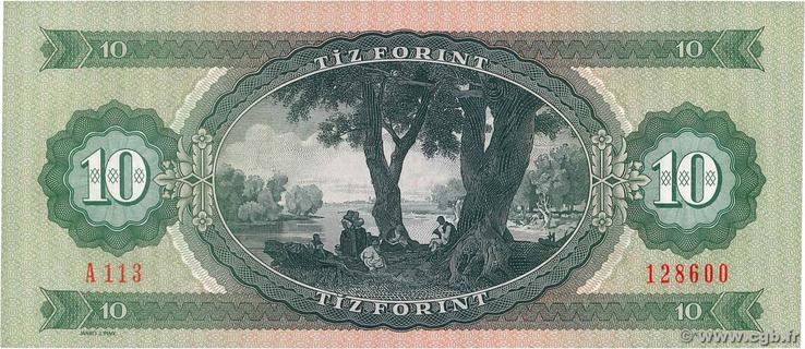 Hungary 10 forint type 1957 | Hungary - The banknote Numizon catalog