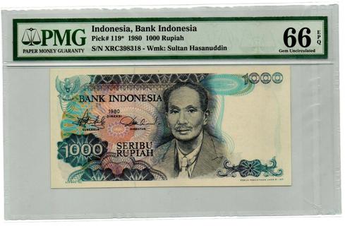 Indonesia 1000 rupiah type 1980 | Indonesia - The banknote Numizon catalog