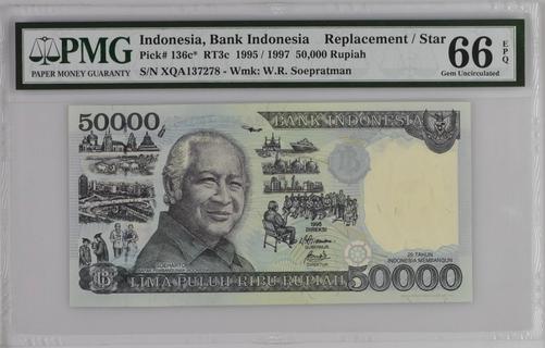 Indonesia 50000 rupiah type 1995 | Indonesia - The banknote Numizon catalog