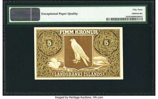 Iceland's banknotes - The banknote Numizon catalog