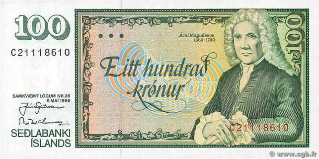 Iceland's banknotes - The banknote Numizon catalog