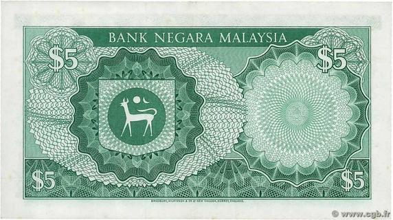 Rm5 Note Malaysia's banknotes - The banknote Numizon catalog