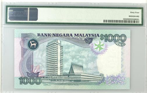Ringgit 1000 Note Malaysia 1000 ringgit | Malaysia - The banknote Numizon catalog