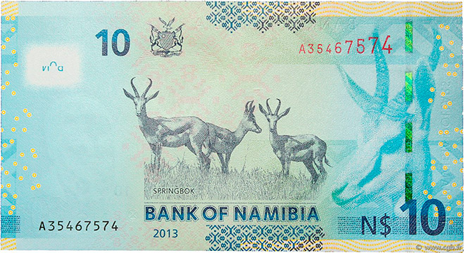 Namibia's banknotes - The banknote Numizon catalog