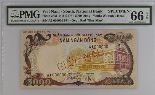 South Viet Nam's banknotes - The banknote Numizon catalog