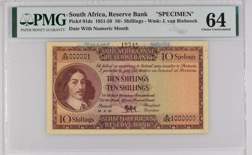 South Africa's banknotes - The banknote Numizon catalog