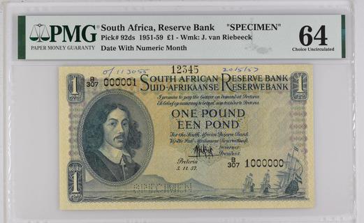 South Africa's banknotes - The banknote Numizon catalog