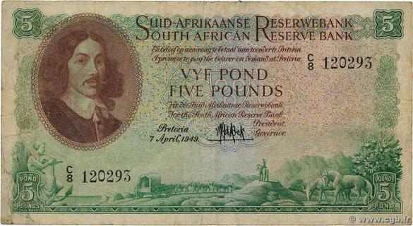 South Africa's banknotes - The banknote Numizon catalog