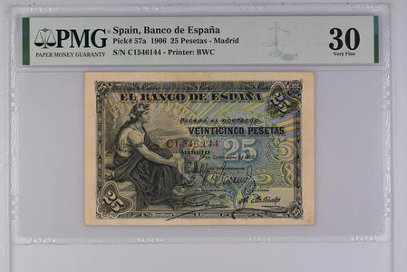25 Pesetas type 1906 -